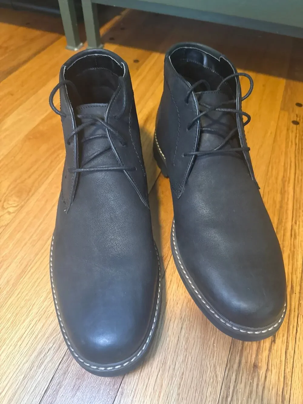 NEW Florsheim Field Chukka Boots Mens Sz 11 Black Nubuck Lace Up